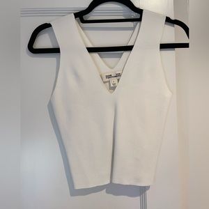 Diane von Furstenberg trendy white top